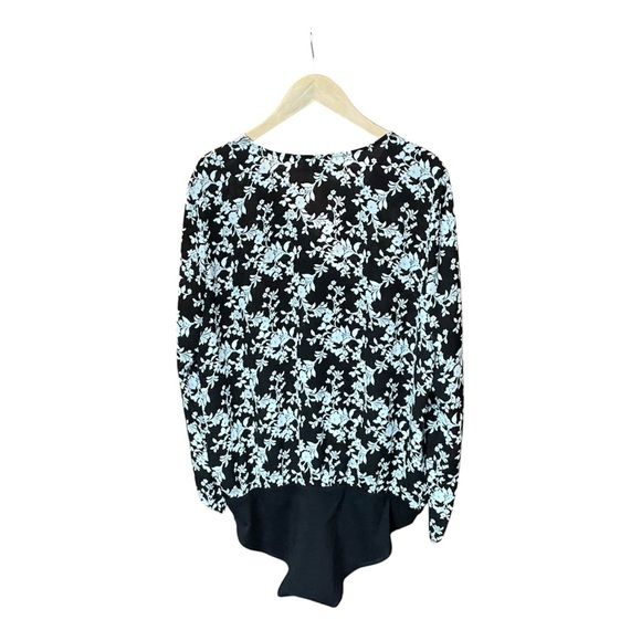 LOFT Black and White Floral Bodysuit - Size XL - Picture 2 of 10